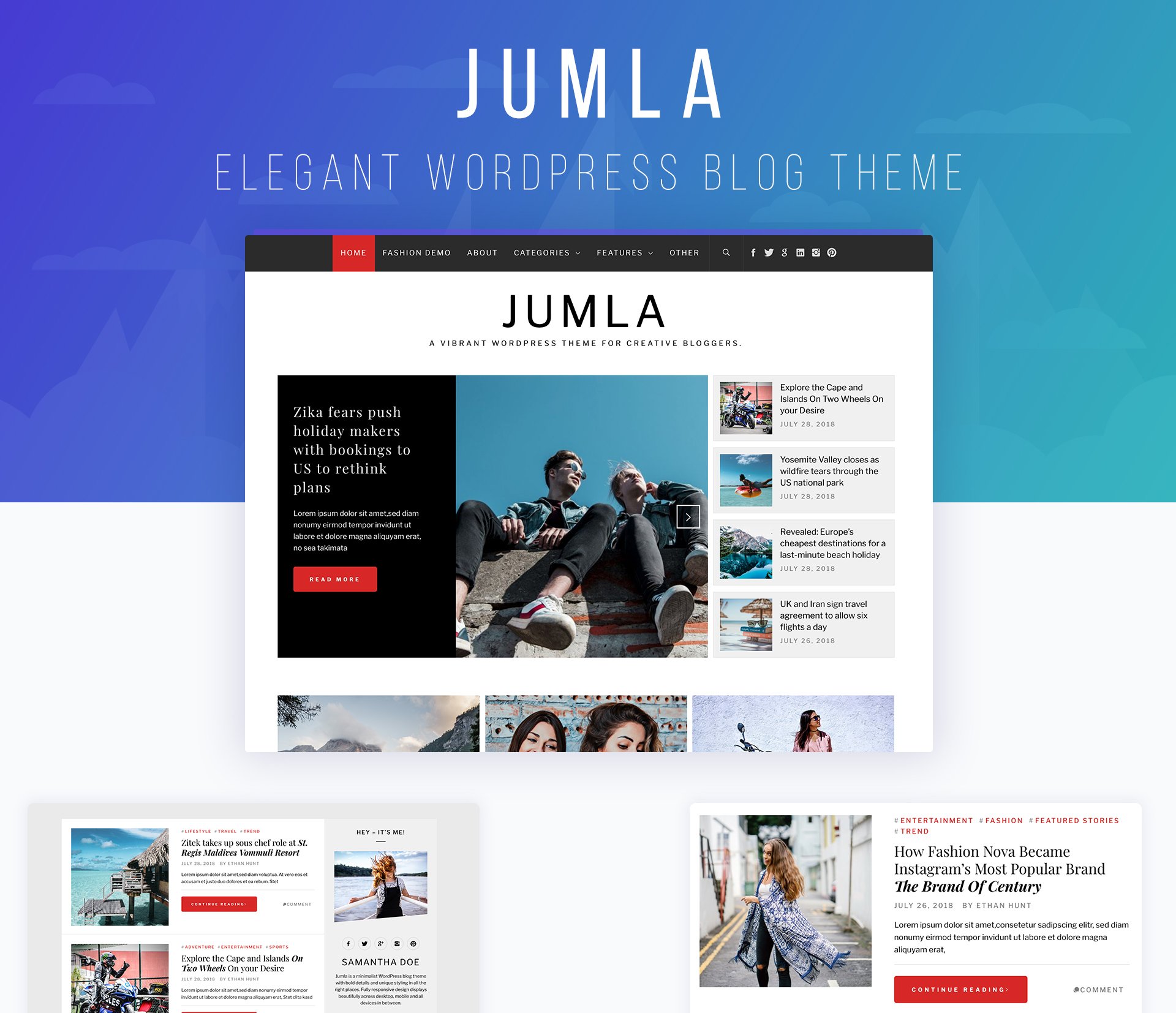 Jumla - Elegant free WordPress Blog Theme Review