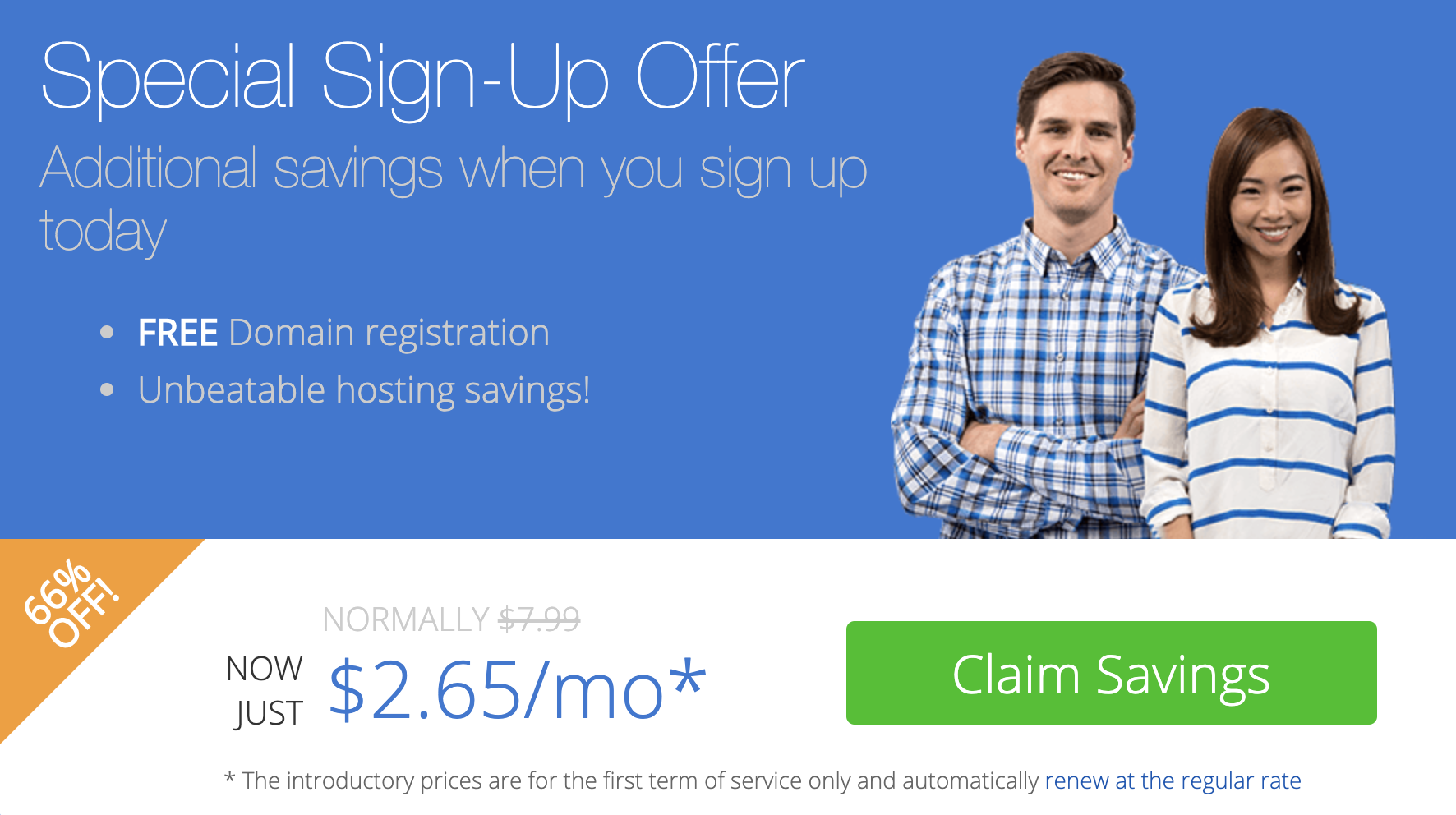 BlueHost Discount Offer
