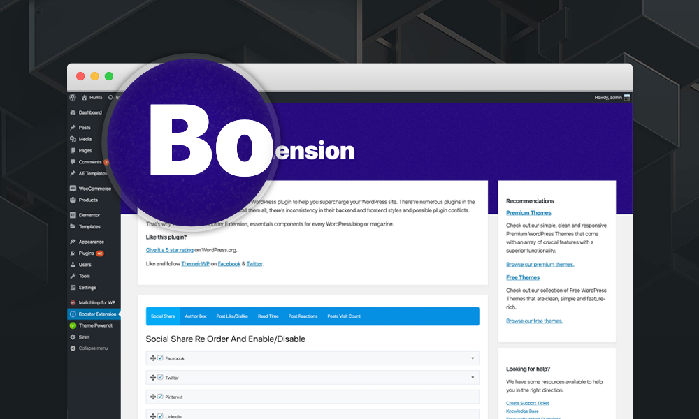 Booster Extension Plugin