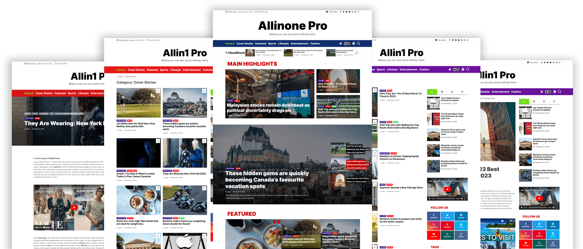 Allinone Pro Multiple Demos