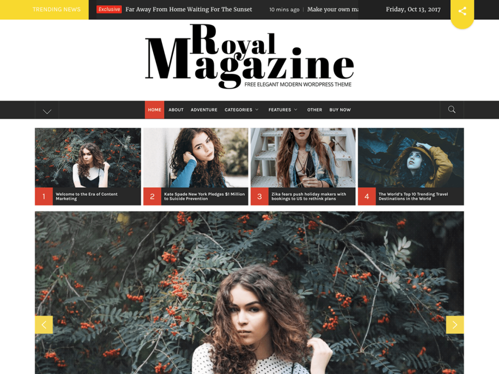 A feature-rich and fully responsive magazine WordPress theme
